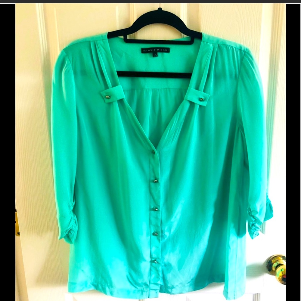 Antonio Melani Silk Top in EUC